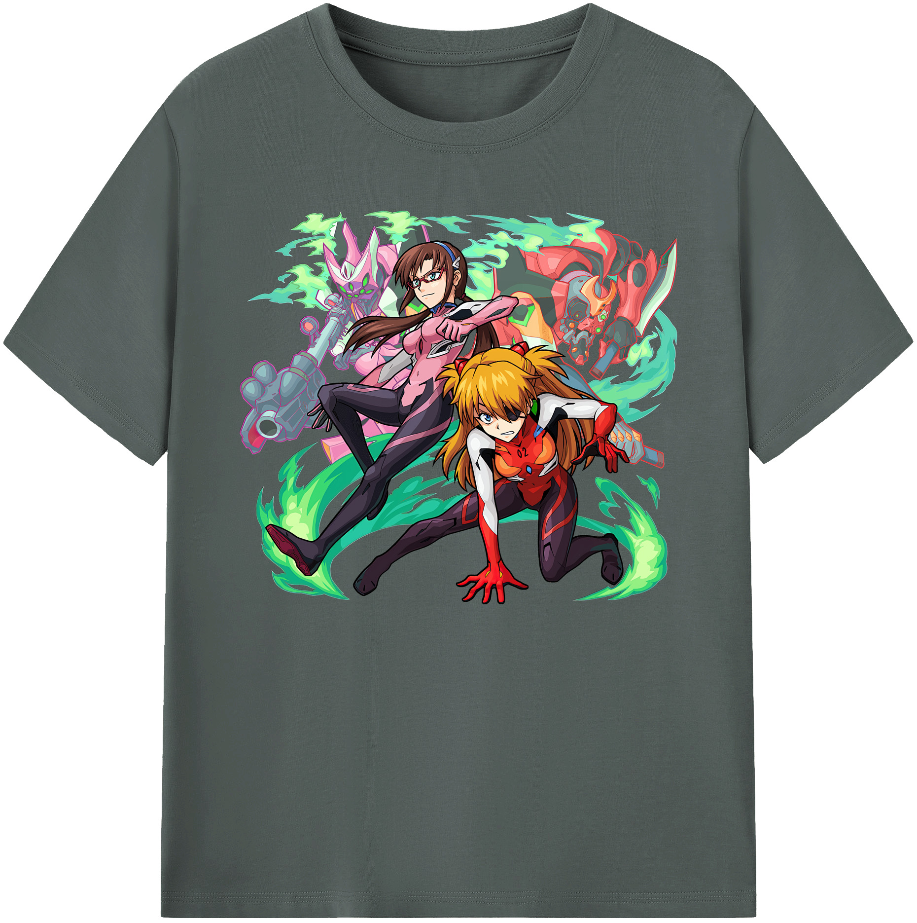 （画像用） EVA 新世紀エヴァンゲリオン 綿100％ メンズ半袖Tシャツ｜肌触りやわらか＆通気性